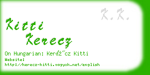 kitti kerecz business card